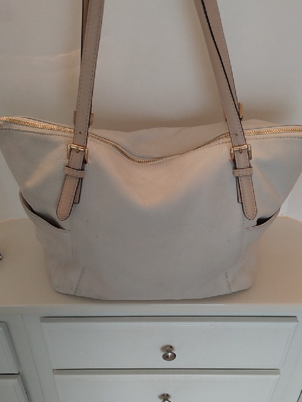 Michael Kors Jet Set Blossom Cream Bag Puse Tote